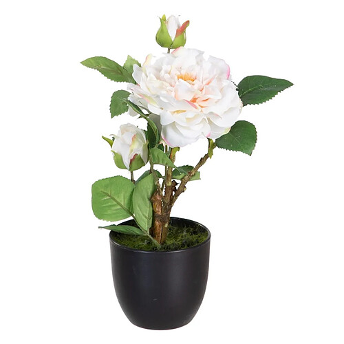 BigBuy Home Plante décorative Polyester Polyéthylène Fer Rose 16 x 16 x 31 cm