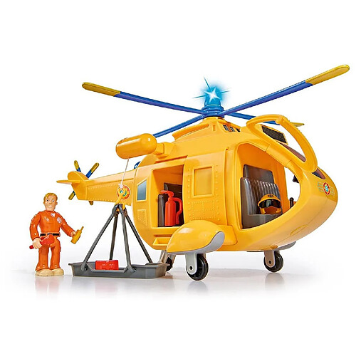 Simba Toys Pompier Sam Helicopter Wallaby II avec une figure