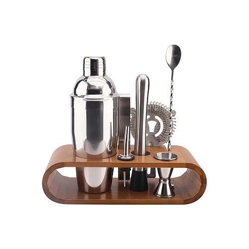 Cook Concept Coffret à cocktail avec socle en bambou.