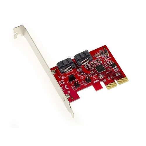 Kalea-Informatique Carte contrôleur PCIe 2.0 2x SATA 3.0 - 2 PORTS HARDWARE RAID 0 / 1 - CHIPSET ASM1062R