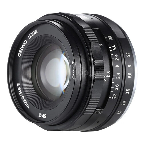 Meike Optics MK 50mm f2.0 Mise au Point Manuelle de l'objectif pour MFT