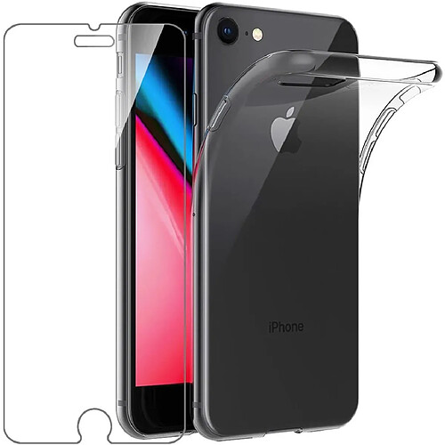 Xeptio Protection intégrale 360 degres pour Apple iPhone SE 2020 : Coque Transparente ET Protection écran