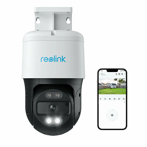 REOLINK Caméra 8MP Caméra Surveillance Extérieure PoE, 355° Pan & 90° Tilt, Suivi Auto, Détection Intelligente, Vision Nocturne Couleur 30m avec Projecteur, Audio Bidirectionnel, IP65