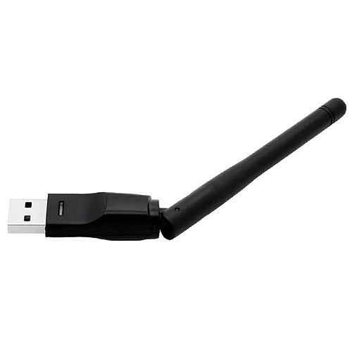 WF01 2.4G Sans Fil Adaptateur WiFi USB2.0 Sans Fil Réseau Adaptateur w / Antenne pour Ordinateur Portable Bureau Tablet PC Noir1490