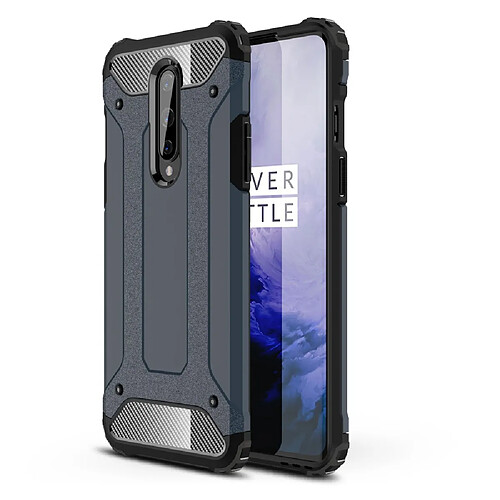 Coque en TPU hybride de garde d'armure bleu foncé pour votre OnePlus 8