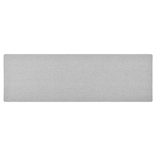 vidaXL Tapis de couloir Gris clair 80x250 cm