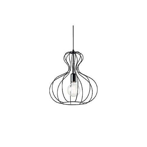 Ideal Lux Suspension Ampolla Métal Noir 1 ampoule 55cm