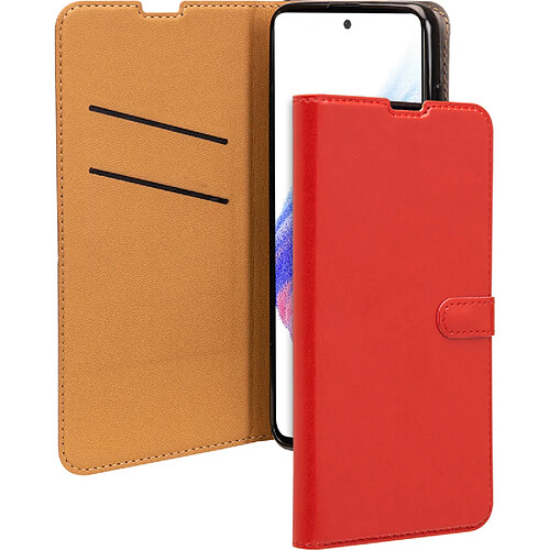 Bigben Etui Folio Wallet rouge avec languette de fermeture pour Samsung Galaxy A53 5G