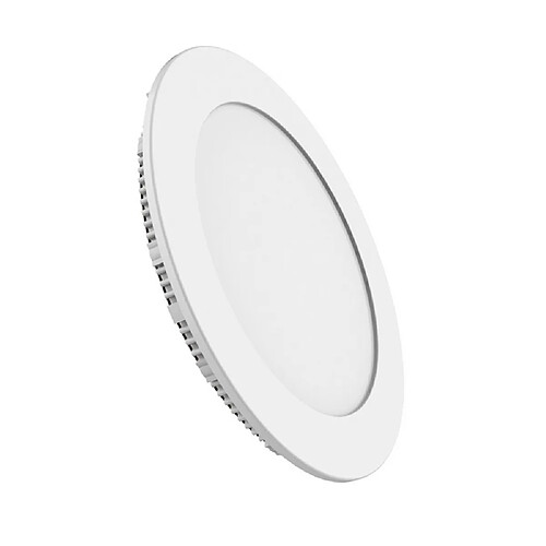 Inspired Downlight encastré rond 6 pouces 12W blanc naturel 4000K, 1000lm, cadre blanc, Inc. Driver