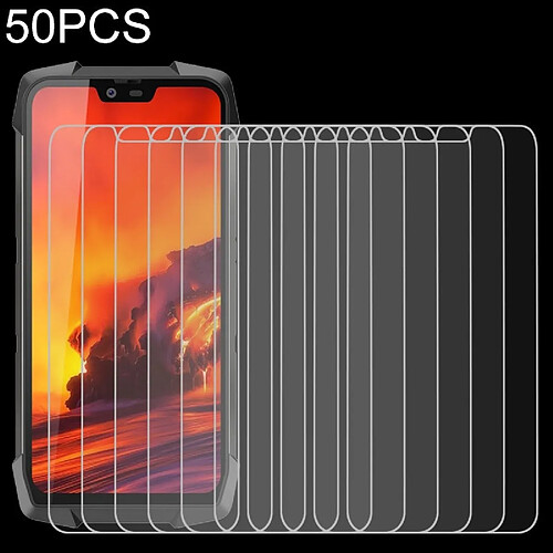 Wewoo Protection 50 PCS pour Blackview BV9700 Pro 2.5D Film de verre trempé non plein écran