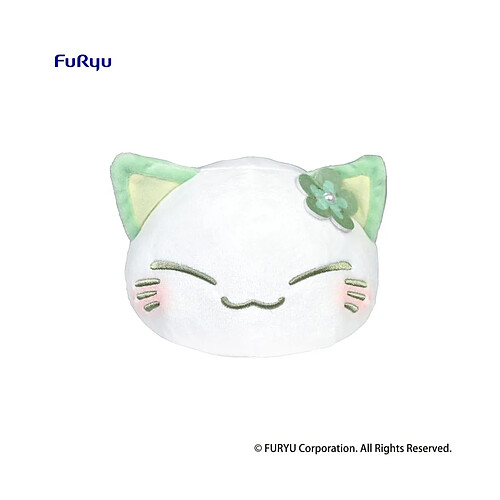 Furyu Nemuneko Cat - Peluche Vert 18 cm