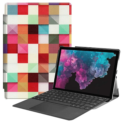 Wewoo Housse Coque Étui en cuir avec rabat horizontal coloré PU peint pour le modèle Magic Surface pour Microsoft Surface Pro 4/5/6 12,3 pouces, support et fente pour stylo