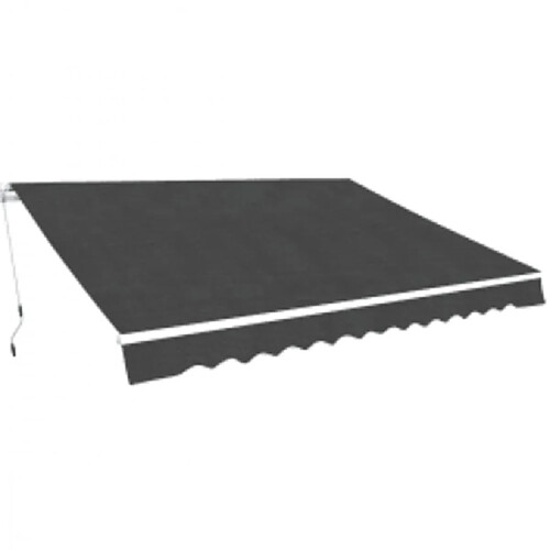 vidaXL Auvent pliable manuel 600 cm Anthracite