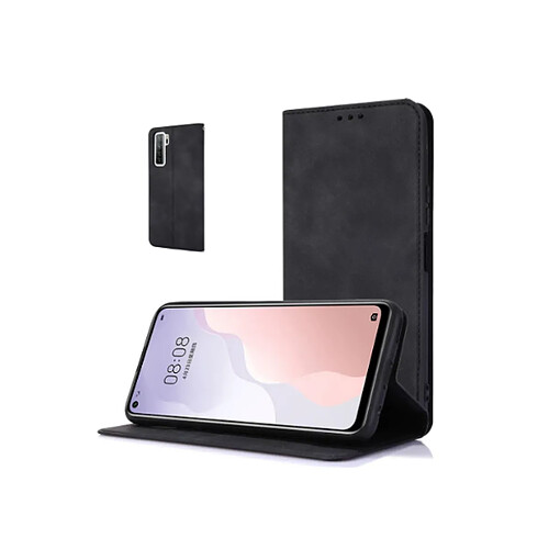 PHONECARE Coque MagneticFlipWallet pour Oppo A17 - Noir