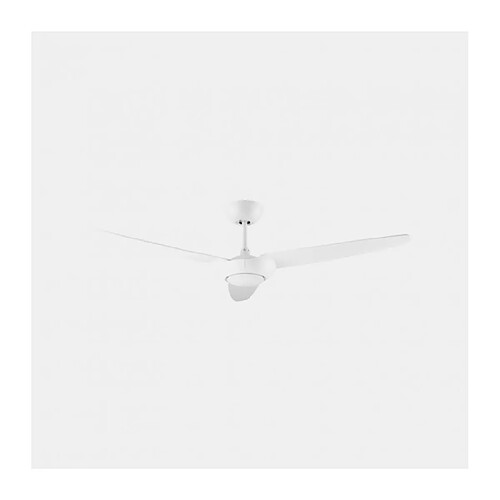 Leds C4 Plafonnier ventilateur Lodos Verre,aluminium,acier blanc 31,4 Cm