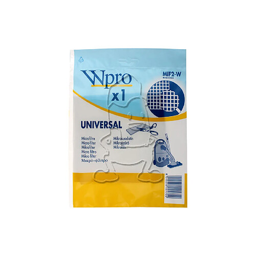 Sac aspirateur Micro-filtre universel - MIF2-W - Lot de 1 - WPRO