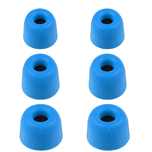 Xcessor Bullet Fx-45 Petite/Moyenne/Grande Confort de Remplacement en Mousse Coussinets (Lot de 6) 45 Bleu