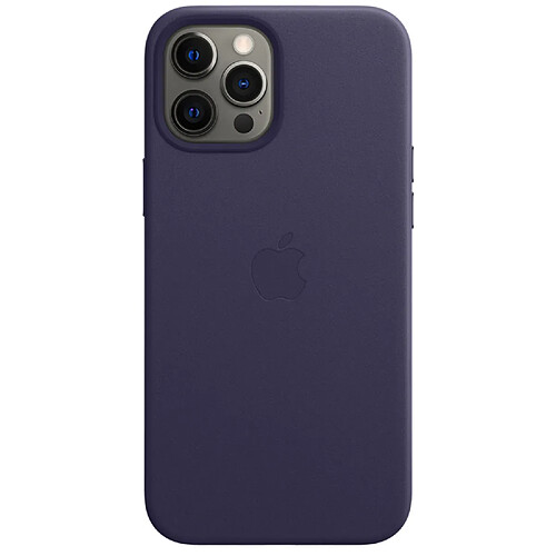 Apple Coque Leather MagSafe pour iPhone 12 Pro Max - Deep Violet