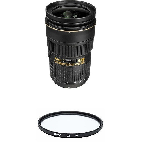 NIKON AF-S 24-70MM F2.8G ED + HOYA UX UV 77mm Filter