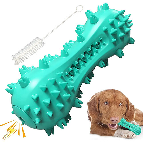 Jouets pour chiens de qualité supérieure pour mâcheurs agressifs,Jouet de chien de brosse à dents grinçant durable interactif dur pour le nettoyage de dents de races de chien de taille moyenne/grande