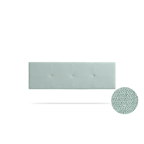 Tête de Lit Tapisée ALTEA Aqualine - 145 x 50 cm - Vert Aqua - Moonia