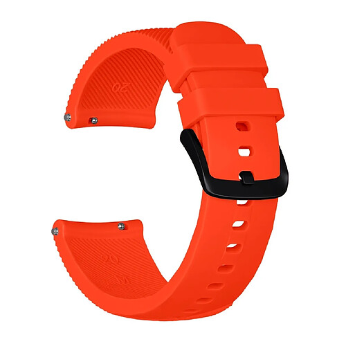 Wewoo Bracelet pour montre connectée Dragonne de Crazy Horse Texture en Silicone la version 20mm de Huami Amazfit Bip Lite Corail