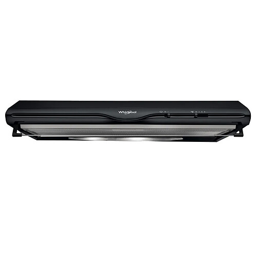 Hotte visière 60cm 270m3/h noir - WCN65FLK - WHIRLPOOL