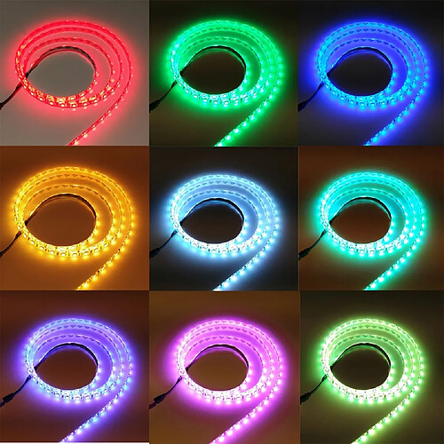 Imperméable à l'eau 5M 75W 300X5050RGB SMD Light Led Strip Light 44KEY IR Kit de télécommande DC12V