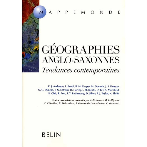 Géographies anglo-saxonnes : tendances contemporaines · Occasion