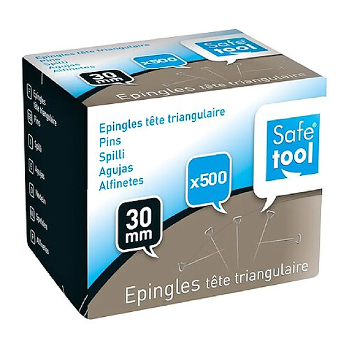 Epingles tête triangulaire - Boite de 500