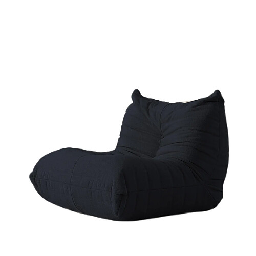 SoftEva Sans assemblage moderne ergonomique Bean Bag chaise velours côtelé plancher lounge chair noir