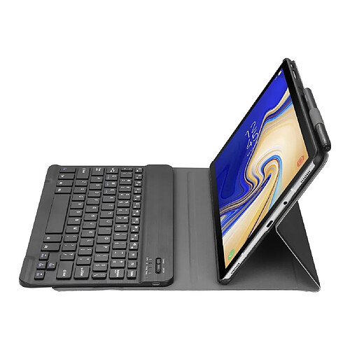 Wewoo A510 Etui cuir Bluetooth ultra-mince et détachable pour 3.0 Samsung Galaxy Tab A 10.1 2019 T510 / T515avec fente stylo et support Noir