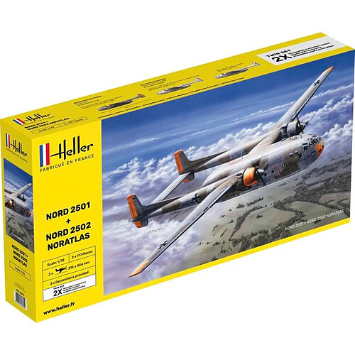 Nord2501 + Nord 2502 "NORATLAS" TWINSET - 1:72e - Heller