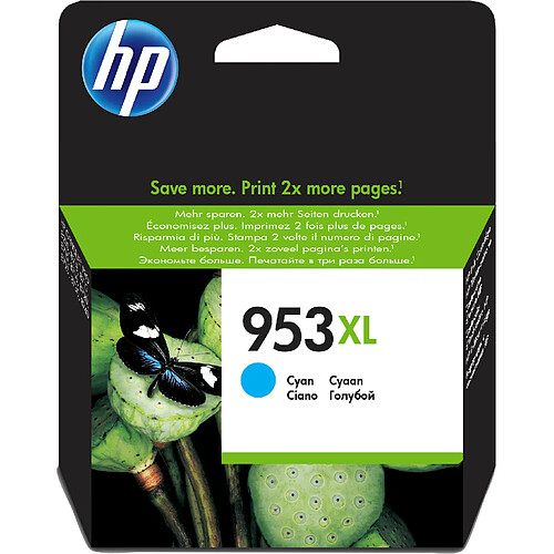 HP 953XL Cartouche d'encre cyan grande capacité authentique