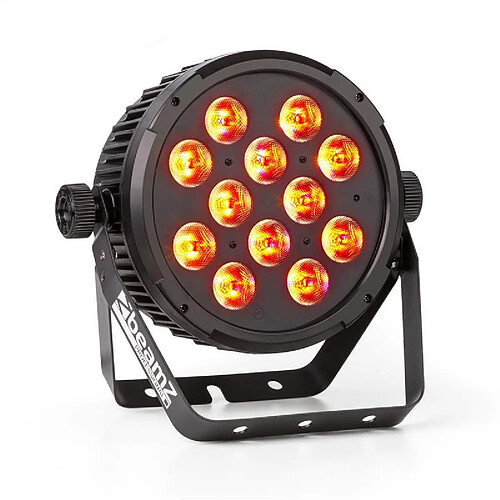 BeamZ BT300 FlatPAR Projecteur couleur 12x LED DMX télécommande infrarouge 12W Beamz