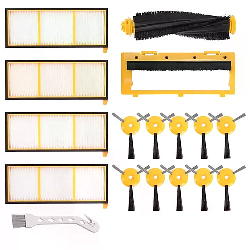 Aspirateur filtre de remplacement pour Robot Shark Ion, Kit de brosse filtrante Rv700, Rv720, Rv750, 17 paquets