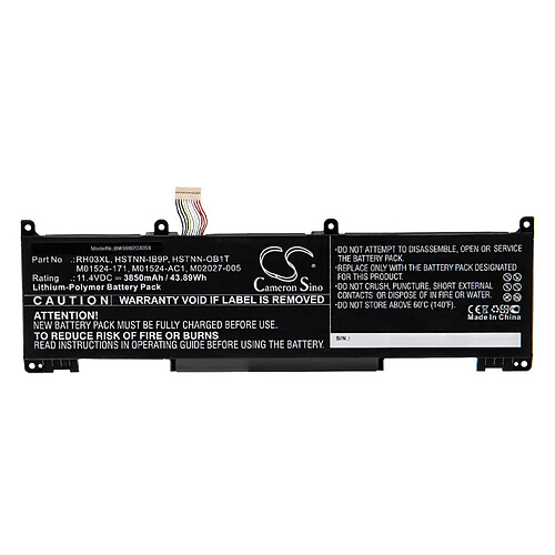 vhbw Batterie compatible avec HP ProBook 450 G8, 650 G8 ordinateur portable Notebook (3850mAh, 11,4V, Li-polymère)