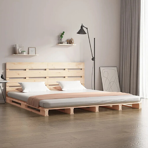 vidaXL Cadre de lit sans matelas 200x200 cm bois massif de pin