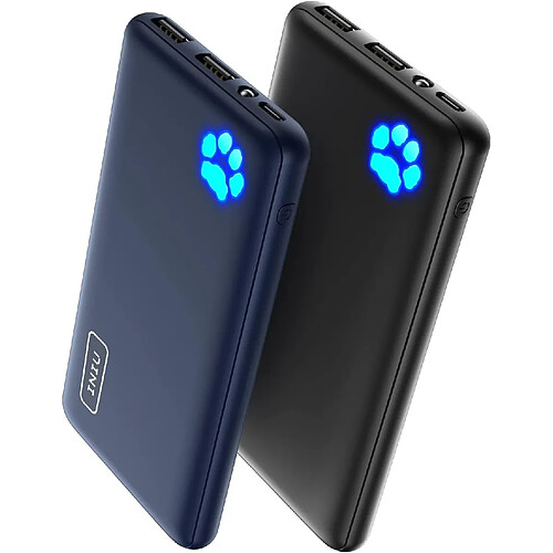 SANAG Batterie Externe 10000Mah, [2 Pack] 3A Usb C Charge Rapide 3-Port Power Bank, Ultra Mince Chargeur Portable Pour Iphone 15 14 13 12 11 Pro Samsung Galaxy Huawei Oneplus Oppo Ipad Lg