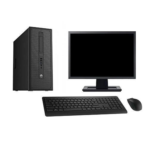 PC Tour HP EliteDesk 800 G2 Ecran 27" i3-6100 RAM 16Go SSD 960Go Windows 10 Wifi · Occasion