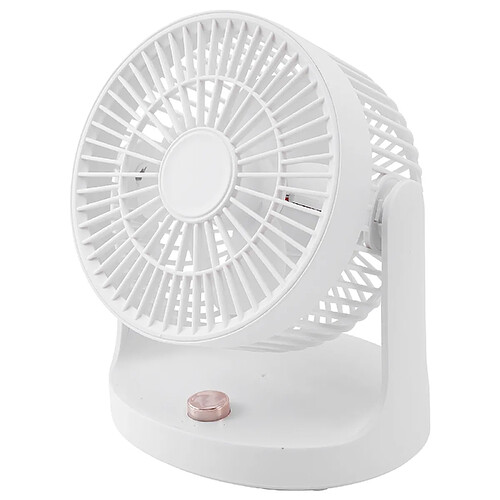 JJBRDZ Fan 620002 Ventilateur de Bureau de Bureau, USB Secouant la Tête Mini Ventilateur Électrique Silencieux Portatif de Grand Vent pour le Bureau (Blanc)