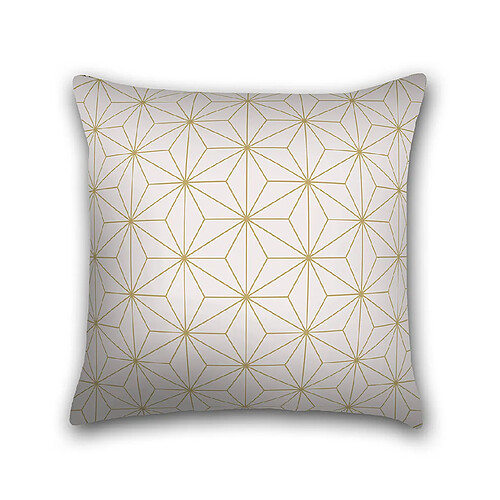 Alter Coussin avec impression numérique, 100% Made in Italy, Coussin de canapé décoratif, amovible et lavable, Modèle de Noël Vintage - Origami Blanc, 40x40x5 cm