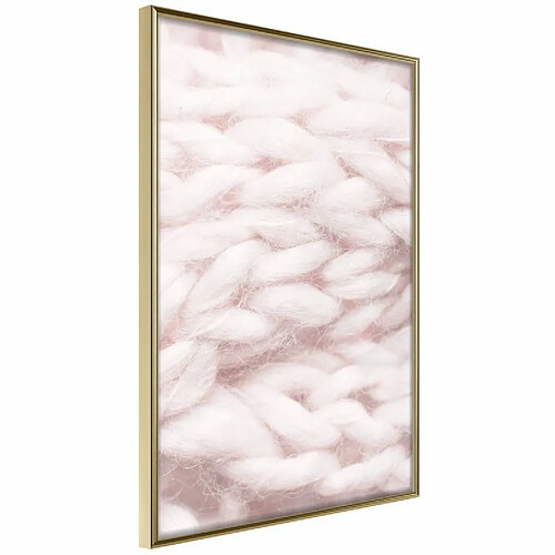 Paris Prix Affiche Murale Encadrée Pale Pink Knit 30 x 45 cm Or