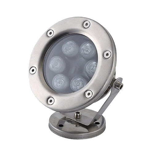 6 w led inondation lumière extérieure sous-marine spot étang piscine lampe chaude blanc