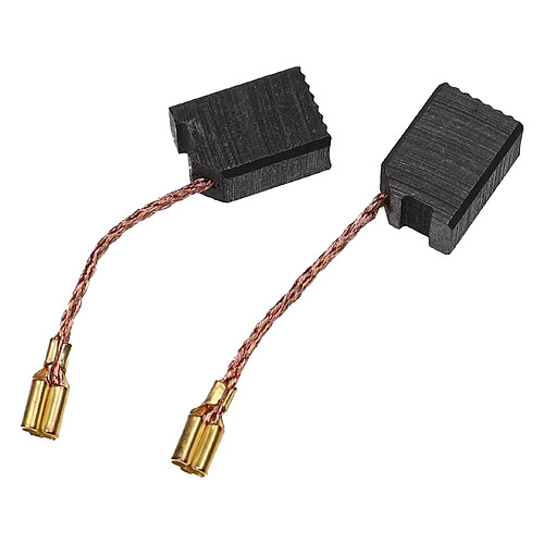 vhbw 2x Balais de charbon pour moteur 6,3 x 10 x 14mm compatible avec Berner BAG 125 E, BAG125E, BWS 31-125, BWS31-125 meuleuse d'angle