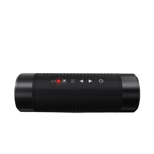 Universal Bluetooth extérieur 4.1 haut-parleur étanche étanche 5200mAh Power Bank Vélo Portable Subwoofer Bass haut-parleur LED Light | Haut-parleurs portatifs (Noir)