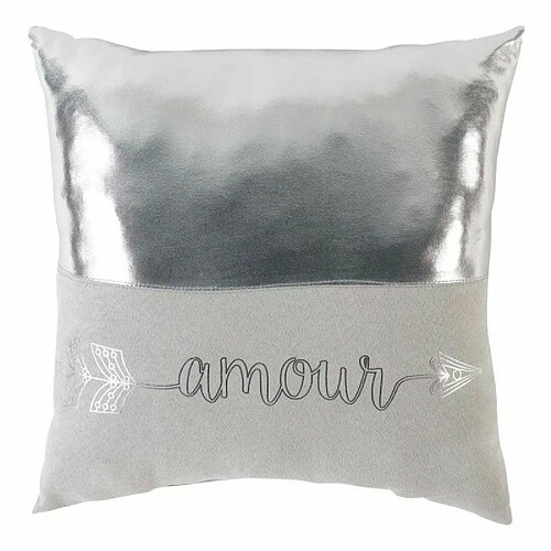 Paris Prix Coussin Déco Amour 40x40cm Argent