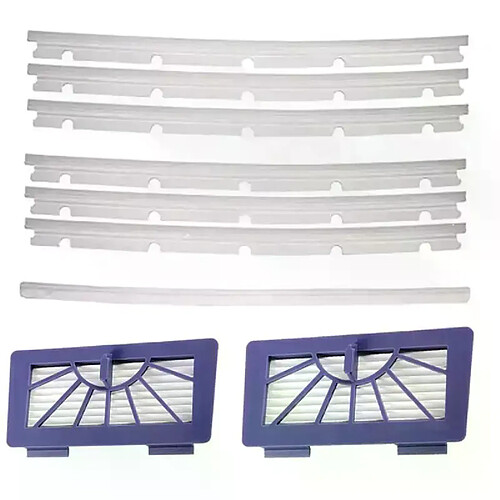 Filtres HEPA AD 2 + 6 lames et 1 raclette de remplacement compatibles pour Neato xv 11 xv 12 xv 14 xv 15 xv 21 XV Signature Pro Vacu