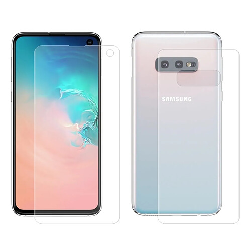 Wewoo Film protecteur 0.1mm 3D Plein écran Antidéflagrant Hydrogel Avant + Arrière pour Galaxy S10e, TPU + TPE + Matériel PET