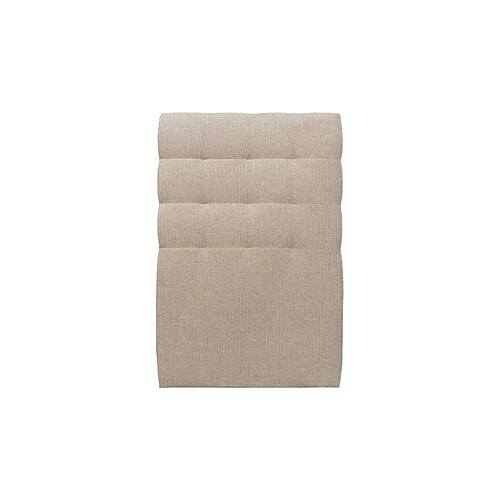 Sommeil de plomb Tete de lit Capitonnée Tissu Beige brun L 90 cm - Ep 10 cm rembourré